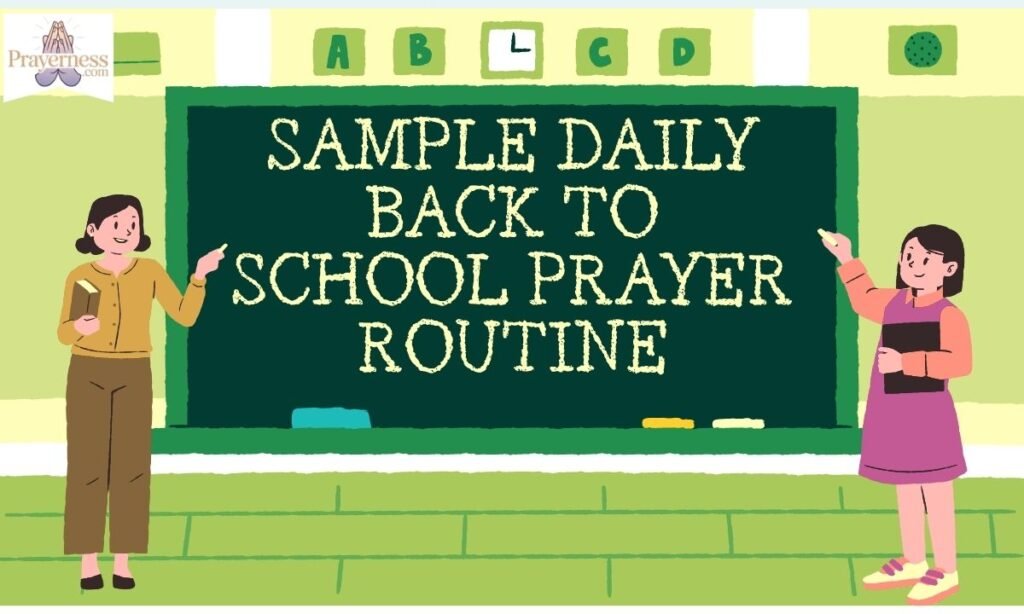 Sample Daily Back to School Prayer Routine