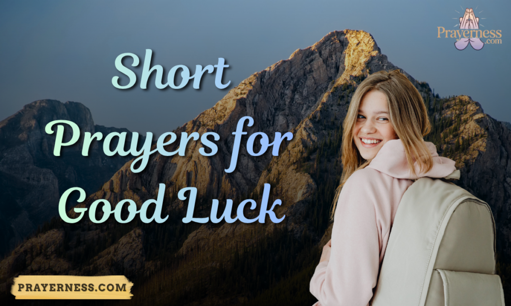 Short Prayers for Good Luck