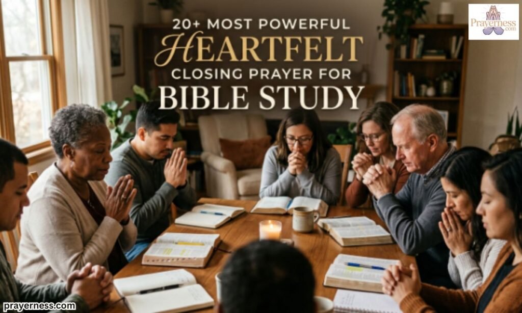 20+ Most Powerful Heartfelt Closing Prayers for Bible Study