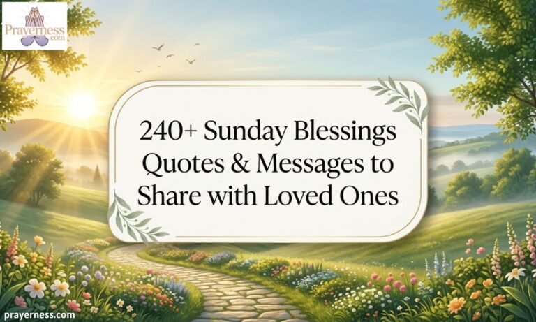 240+ Sunday Blessings Quotes & Messages to Share with Loved Ones