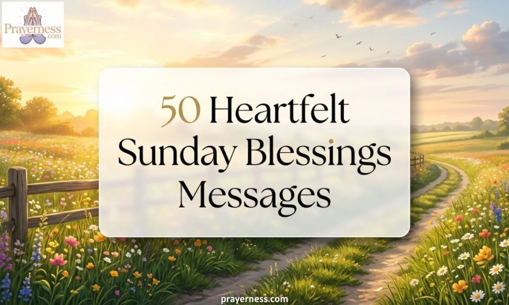 50 Heartfelt Sunday Blessings Messages