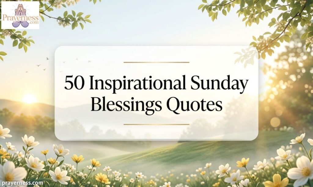 50 Inspirational Sunday Blessings Quotes