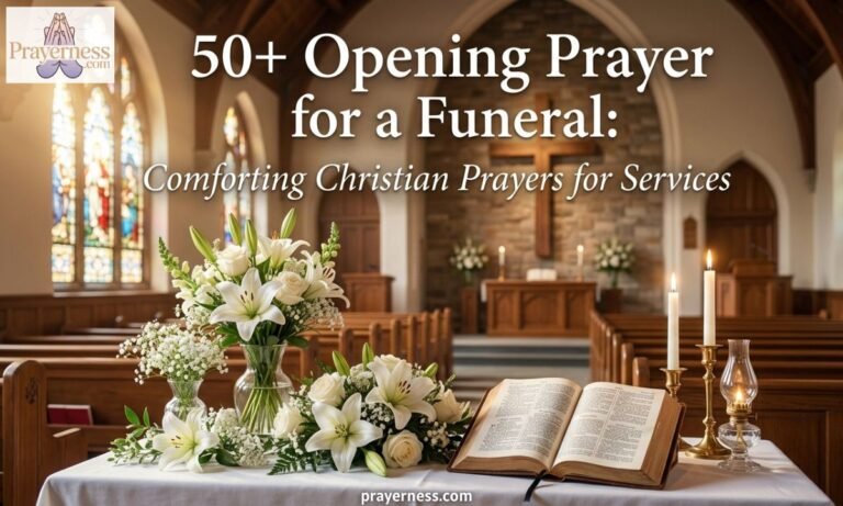 50+ Opening Prayer for a Funeral Comforting Christian Prayers for Services