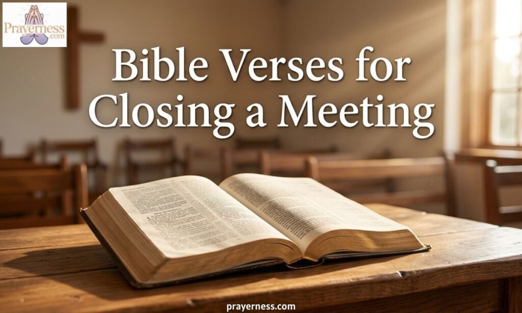 Bible Verses for Closing a Meeting