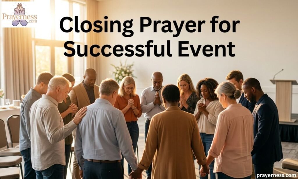 Closing Prayer for Successful Event