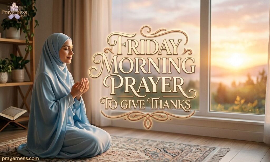 Friday Morning Prayer to Give Thanks