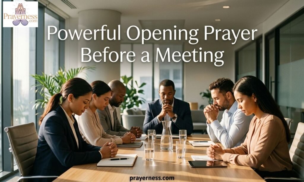 Powerful Opening Prayer Before a Meeting