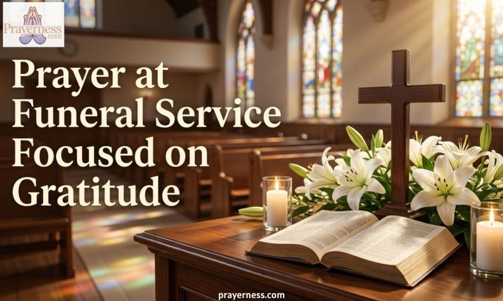 Prayer at Funeral Service Focused on Gratitude