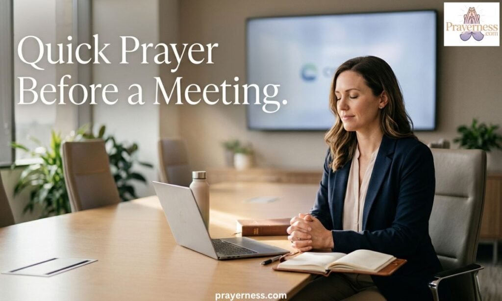 Quick Prayer Before a Meeting