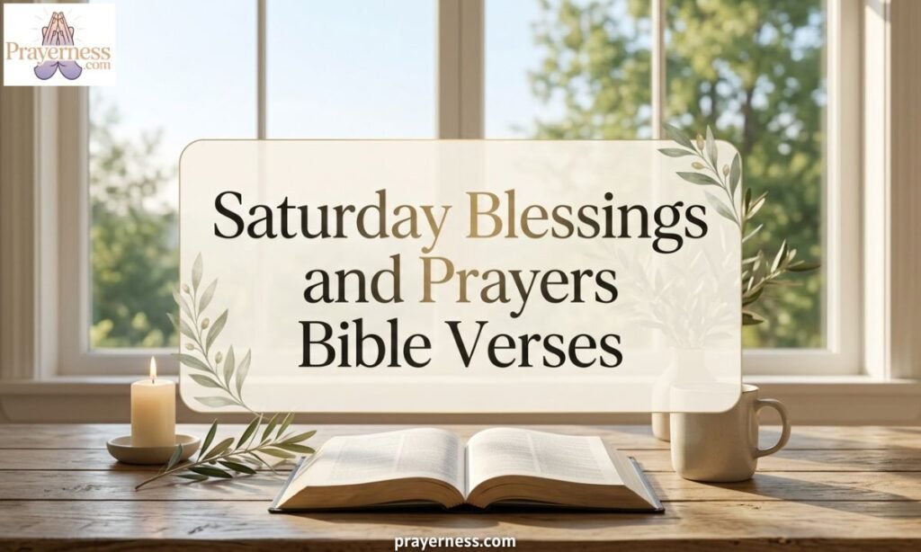Saturday Blessings and Prayers Bible Verses