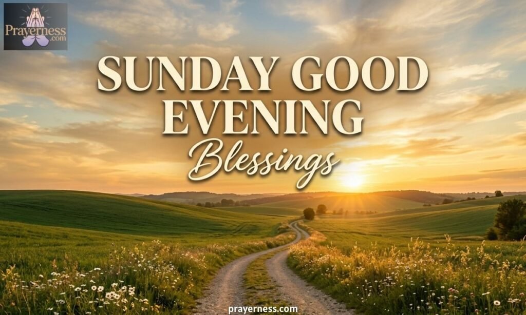Sunday Good Evening Blessings
