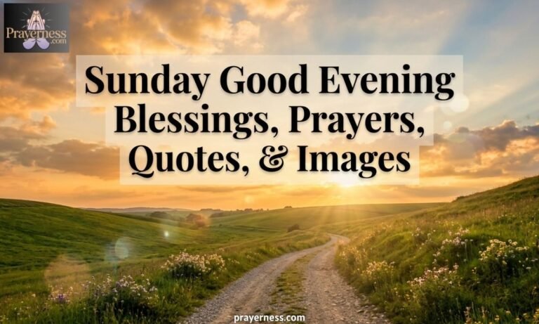 Sunday Good Evening Blessings, Prayers, Quotes & Images