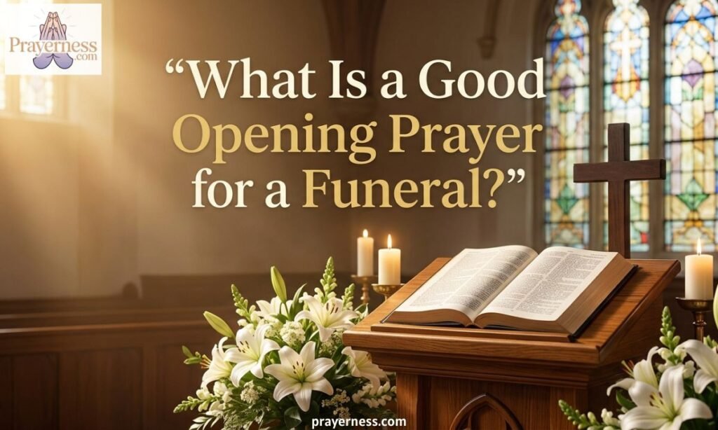 What is a Good Opening Prayer for a Funeral