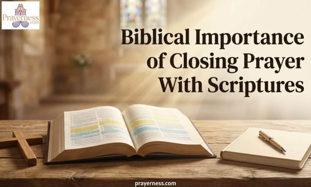 Biblical Importance of Closing Prayer With Scriptures