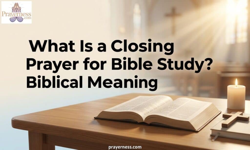 What Is a Closing Prayer for Bible Study & Biblical Meaning