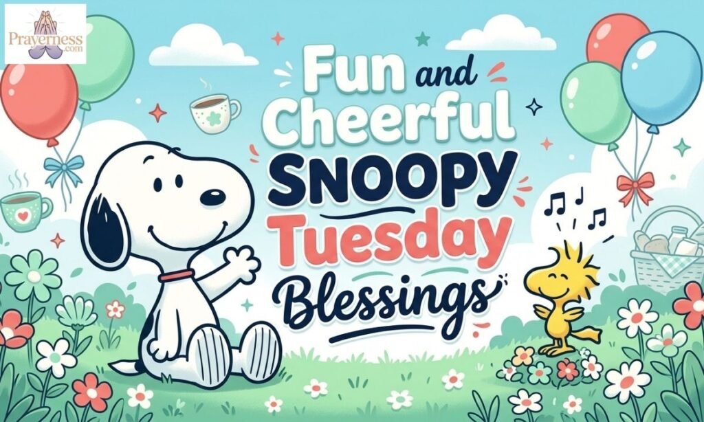 Fun and Cheerful Snoopy Tuesday Blessings