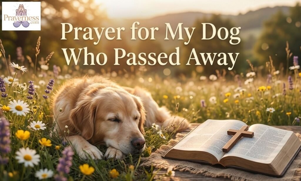 Prayer for My Dog Who Passed Away