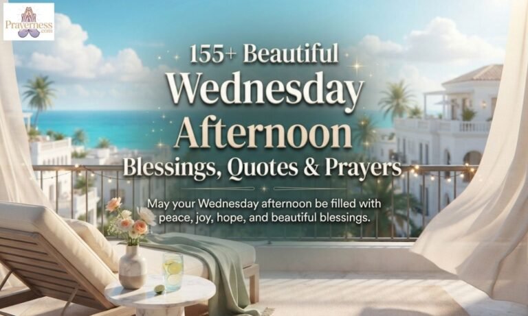 155+ Beautiful Wednesday Afternoon Blessings, Quotes & Prayers