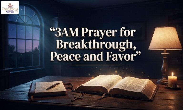 3AM Prayer for Breakthrough, Peace and Favor