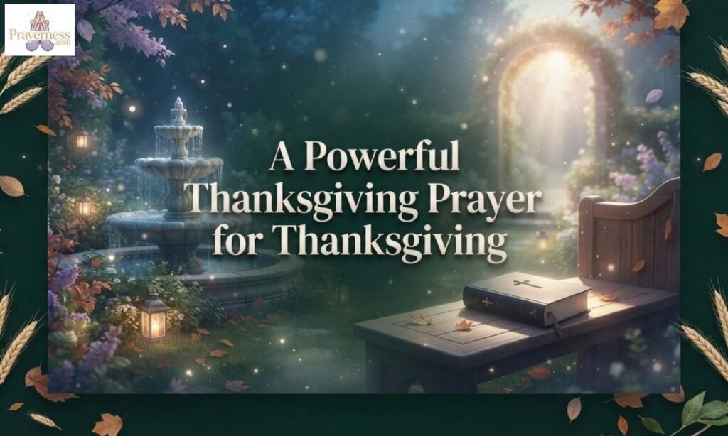 A Powerful Thanksgiving Prayer for Thanksgiving