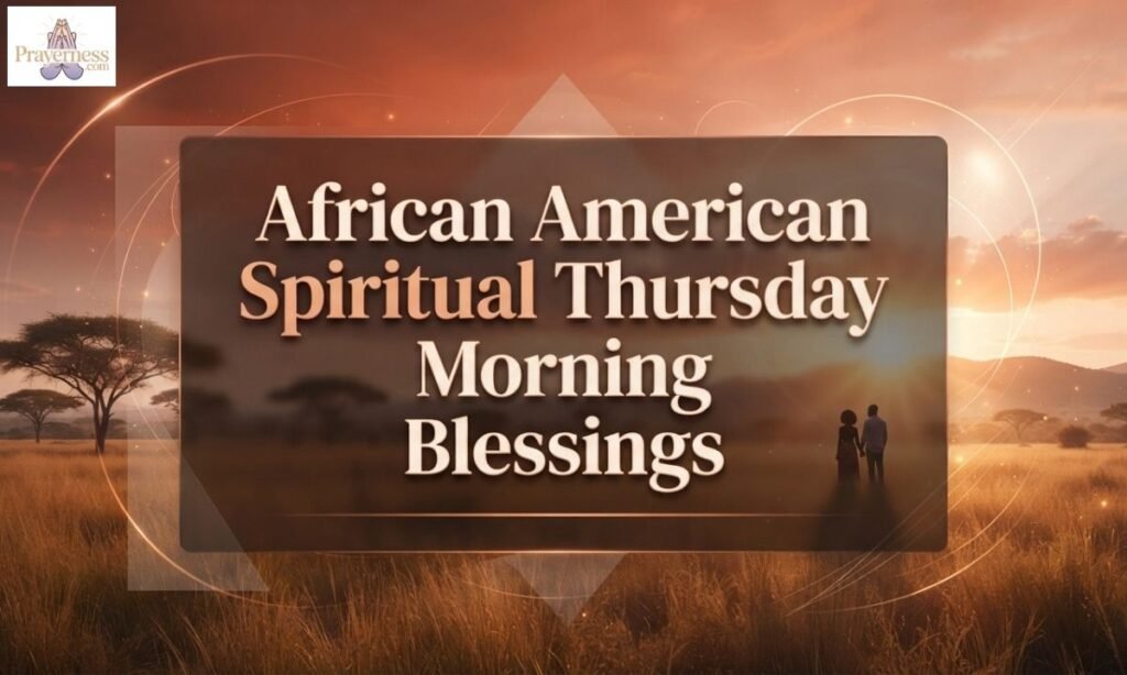 African American Spiritual Thursday Morning Blessings
