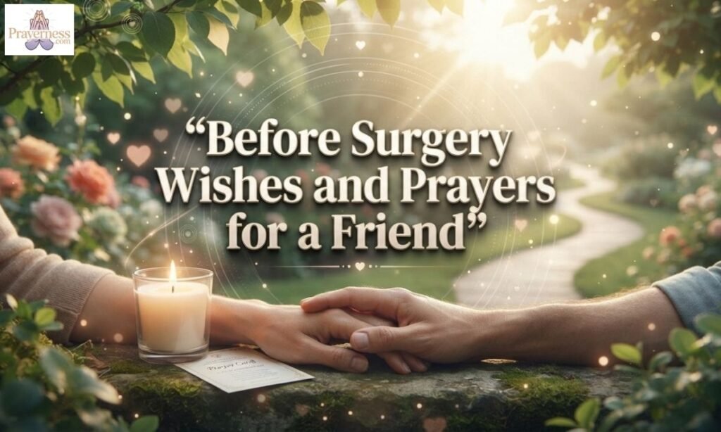 Before Surgery Wishes and Prayers for a Friend