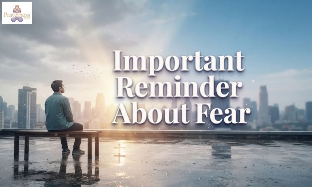 Important Reminder About Fear