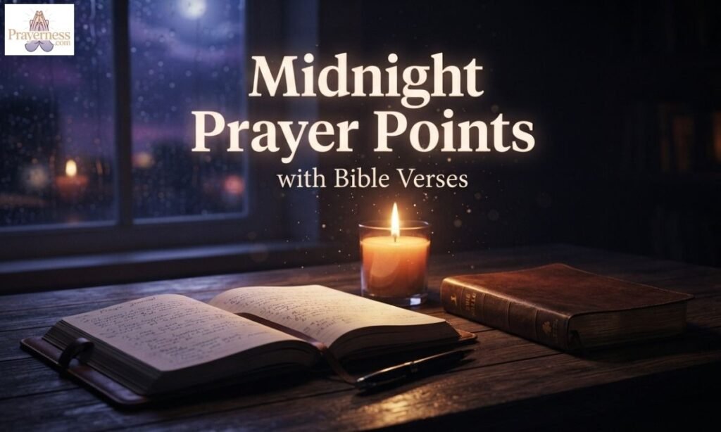 Midnight Prayer Points with Bible Verses