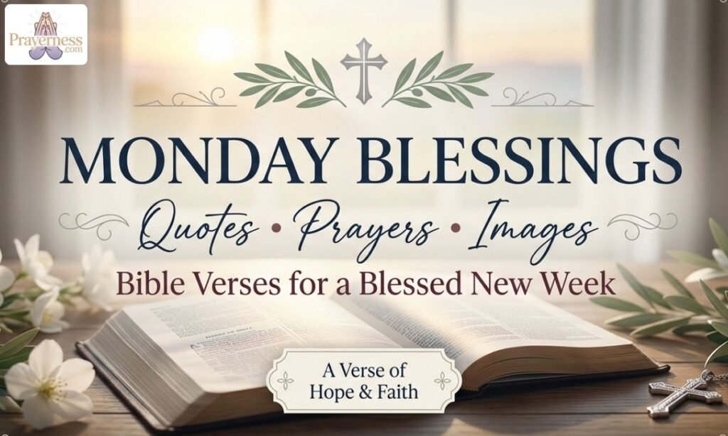 Monday Blessings Quotes Prayers & Images Bible Verse