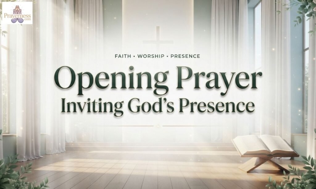 Opening Prayer Inviting Gods Presence