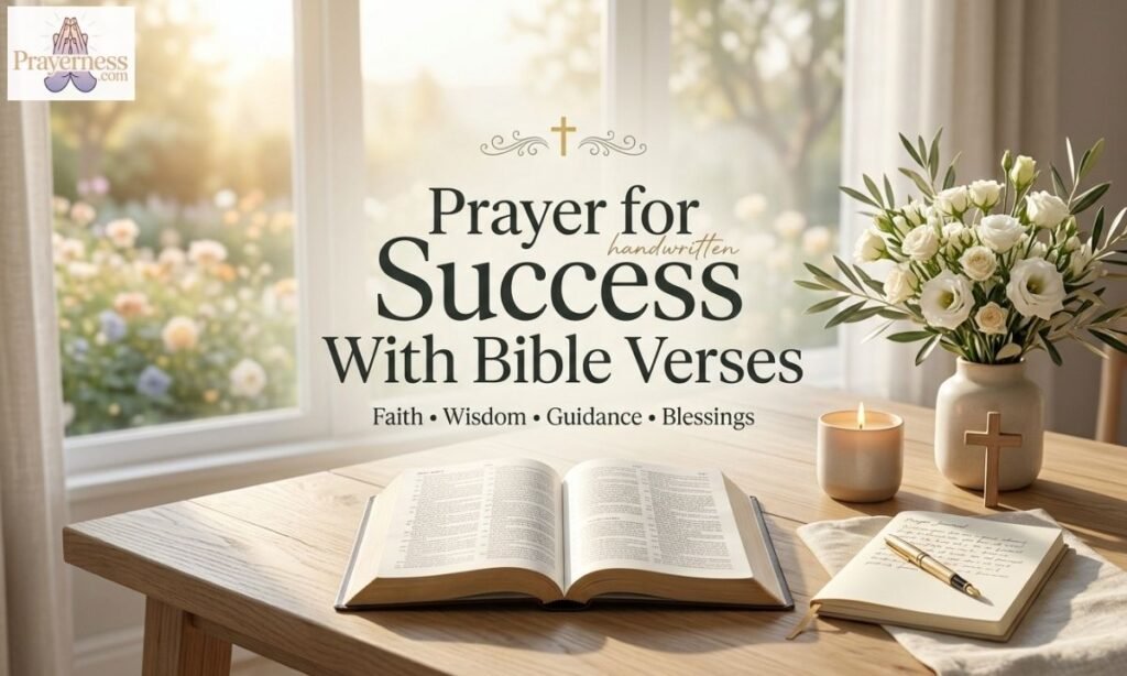 Prayer for Success With Bible Verses