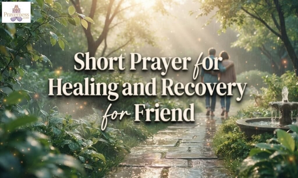 Short Prayer for Healing and Recovery for Friend