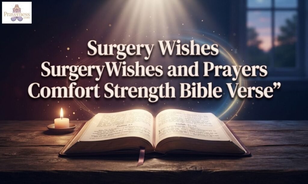 Surgery Wishes and Prayers for Comfort Strength Bible Verse