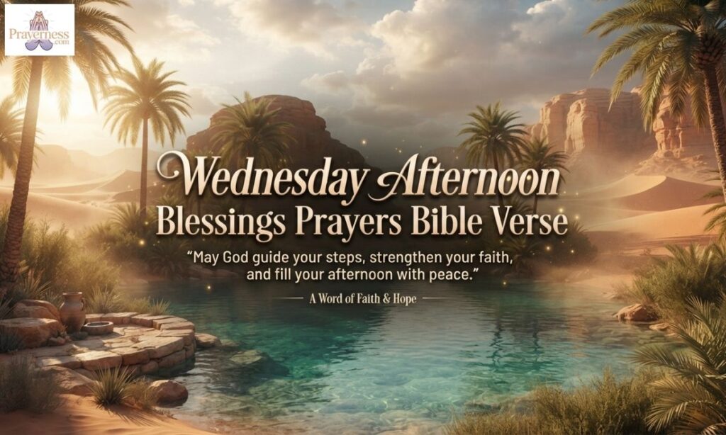 Wednesday Afternoon Blessings Prayers Bible Verse