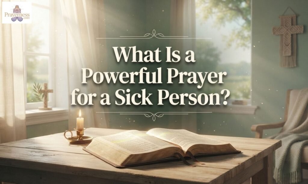 What is a Powerful Prayer for a Sick Person