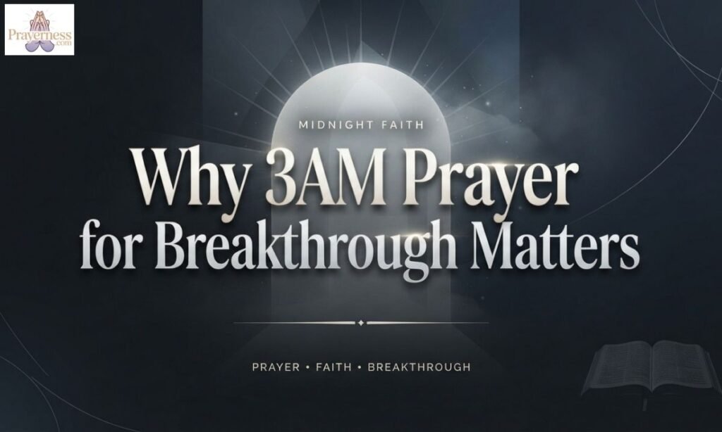 Why 3AM Prayer for Breakthrough Matters