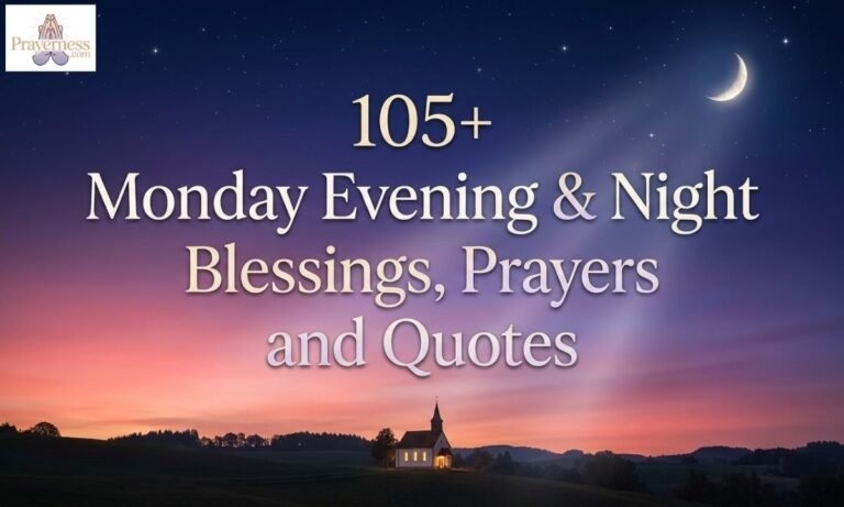 105+ Monday Evening & Night Blessings, Prayers and Quotes