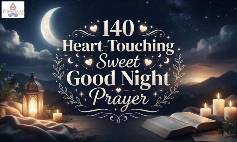 140 Heart-Touching Sweet Good Night Prayer for Her to Make Her Smile