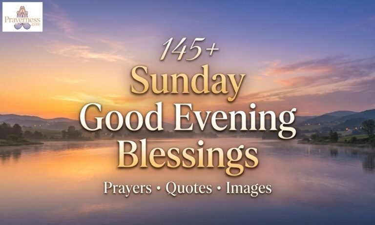 145+ Sunday Good Evening Blessings, Prayers, Quotes, & Images