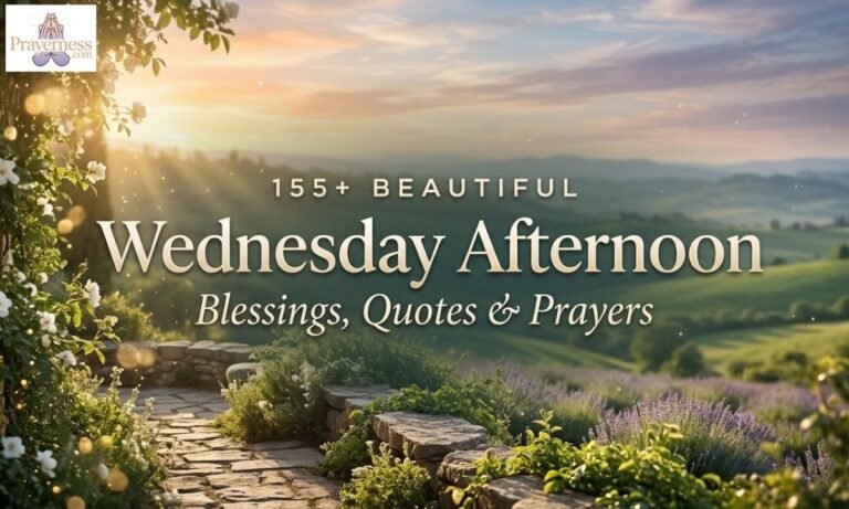 155+ Beautiful Wednesday Afternoon Blessings, Quotes & Prayers