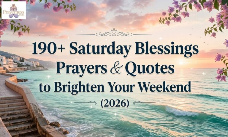 190+ Saturday Blessings, Prayers & Quotes to Brighten Your Weekend (2026)