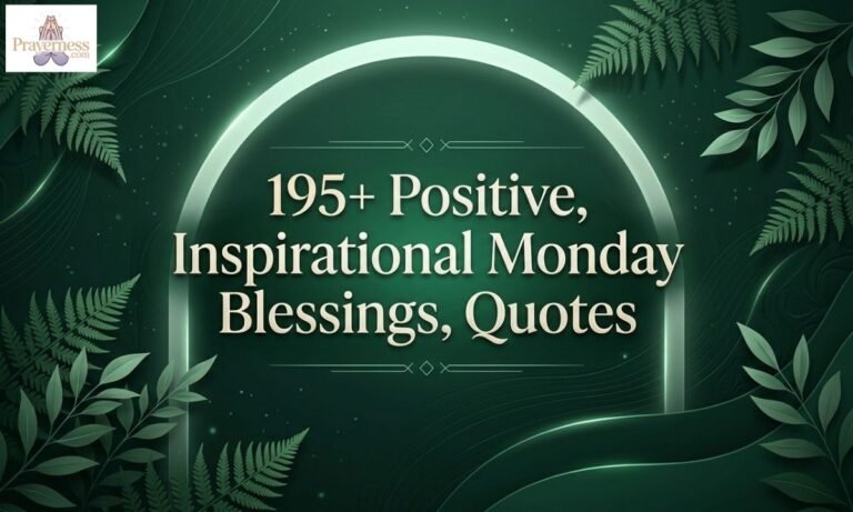 195+ Positive, Inspirational Monday Blessings, Quotes, Prayers & Images