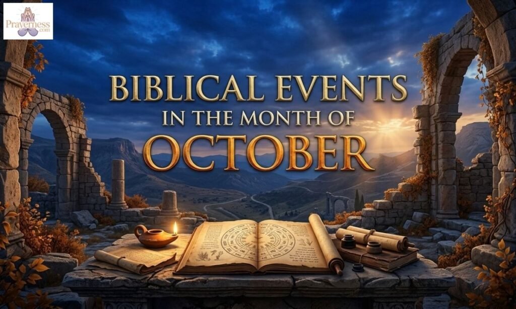 Biblical Events in the Month of October