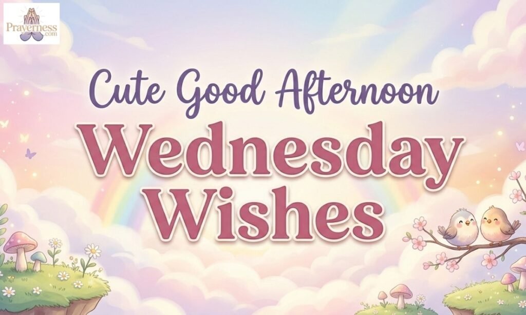 Cute Good Afternoon Wednesday Wishes