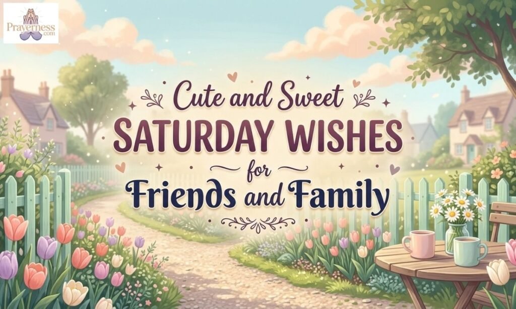 Cute and Sweet Saturday Wishes for Friends and Family