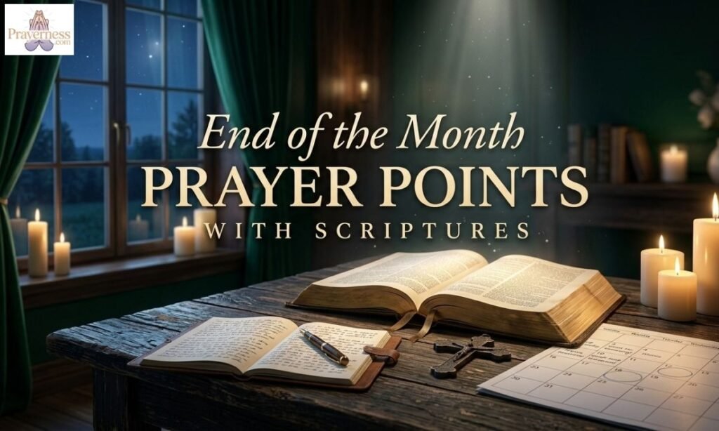 End of the Month Prayer Points with Scriptures