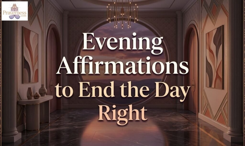 Evening Affirmations to End the Day Right