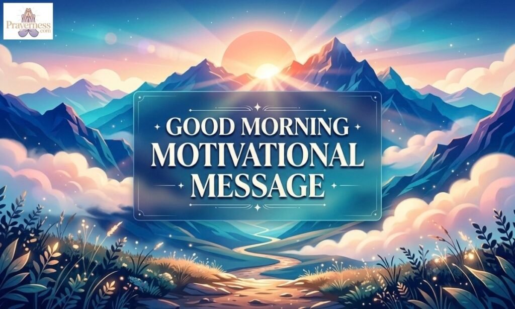 Good Morning Motivational Message