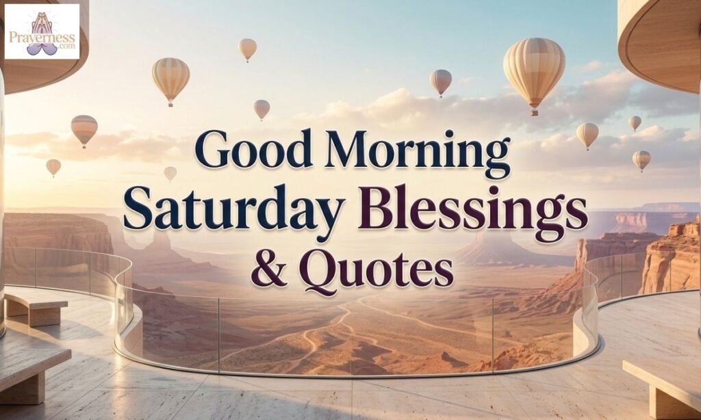 Good Morning Saturday Blessings & Quotes
