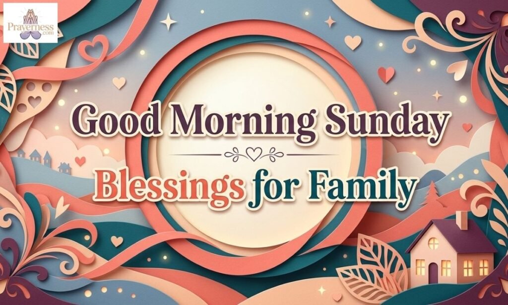 Good Morning Sunday Blessings for Family